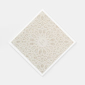 Geometrische Harmonie Personalisierte Hochzeit Nap Serviette (Ecke)