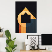Geometrische Harmonie Poster (Heimbüro)