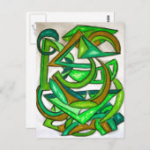 Geometrische Hausaufgaben - Abstrakte Art Postkart Postkarte (Vorne/Hinten)