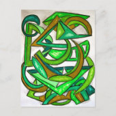 Geometrische Hausaufgaben - Abstrakte Art Postkart Postkarte (Vorderseite)