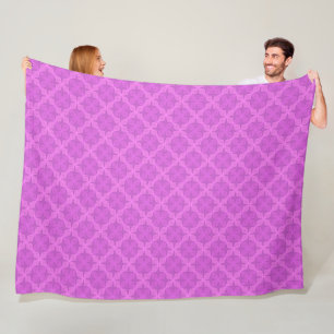 Geometrische helle lila Art Deco Fleecedecke
