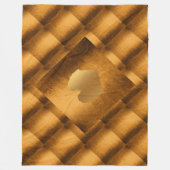 Geometrische Herbst-Cooper-Blätter Fleecedecke (Vorderseite)