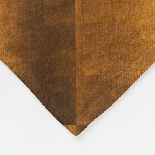 Geometrische Herbst-Cooper-Blätter Fleecedecke (Ecke)