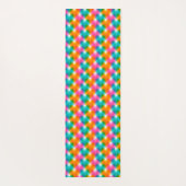 Geometrische Herzen in psychedelischen Farben (1) Yogamatte (Rückseite)