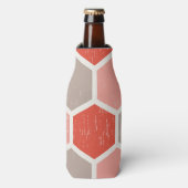 Geometrische Hexagon-Formen Flaschenkühler (Flaschenvorderseite)