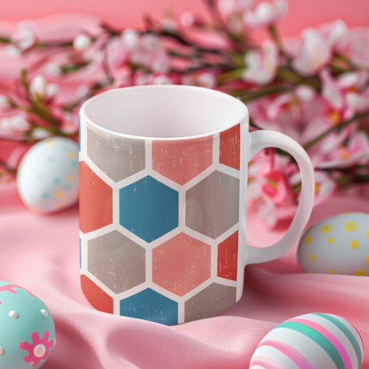 Geometrische Hexagon-Formen Kaffeetasse