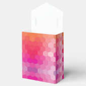Geometrische Hexagon-Formen Rosa und Gelb-Farbstof Geschenkschachtel (Geöffnet)