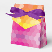 Geometrische Hexagon-Formen Rosa und Gelb-Farbstof Geschenkschachtel (Vorderseite)