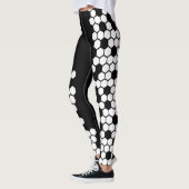 Geometrische Hexagon-Fußball-Leggings Leggings (Links)