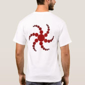 Geometrische Hexe-Rundschreiben-Spirale T-Shirt (Rückseite)