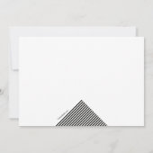 Geometrische Hintergrund-Einladung Einladung (Rückseite)