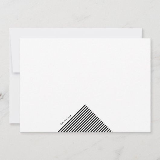 Geometrische Hintergrund-Einladung Einladung (Rückseite)