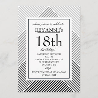 Geometrische Hintergrund-Einladung Einladung