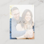 Geometrische Hochzeitdetails eines ausgeblendeten  Begleitkarte (Rückseite)