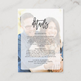 Geometrische Hochzeitdetails eines ausgeblendeten  Begleitkarte