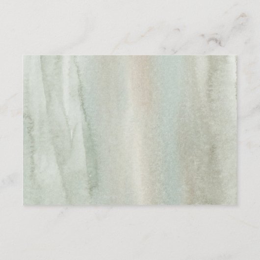 Geometrische Hochzeitsdetails für Wasserfarbe und Begleitkarte (Rückseite)