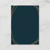 geometrische Hochzeitsgeschenkkarte Begleitkarte (Rückseite)