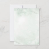 Geometrische Hochzeitsstimmung im Navy Blush Flora RSVP Karte (Rückseite)