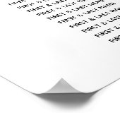 Geometrische Hochzeitstabelle für elegante geometr Poster (Ecke)