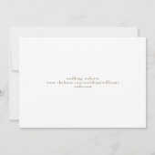 Geometrische Hochzeitung mit Goldtext-Monogramm sp Save The Date (Rückseite)