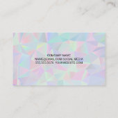 Geometrische Holografie Visitenkarte (Rückseite)