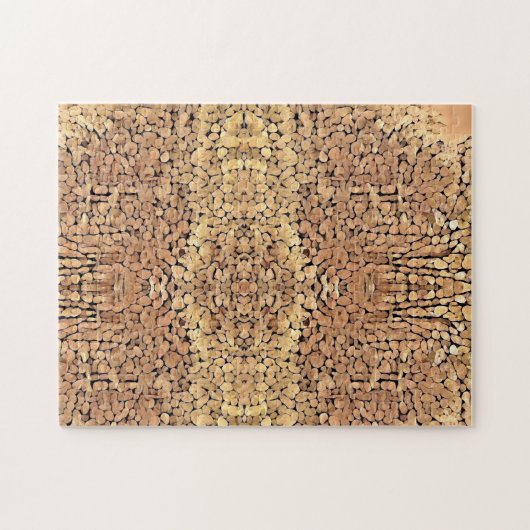 Geometrische Holzkunst Puzzle (Horizontal)