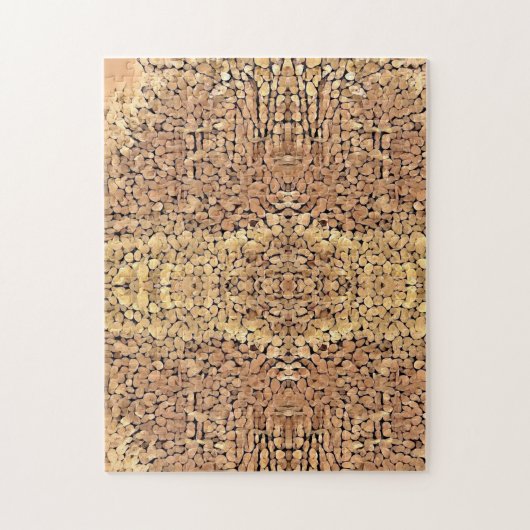 Geometrische Holzkunst Puzzle (Vertikal)