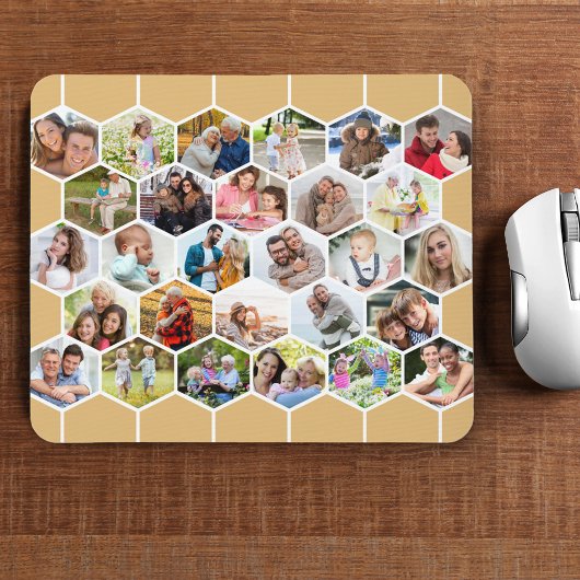 Geometrische Honeycomb 28 FotoCollage Custom Mousepad