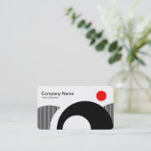 Geometrische Hügel 03 Visitenkarte (Stehend Vorderseite)