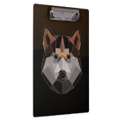 Geometrische Husky-Leinwand Klemmbrett (Rechts)