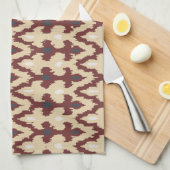 Geometrische Ikat Stammes- Verzierung Pattrn Geschirrtuch (Viertel Falte)