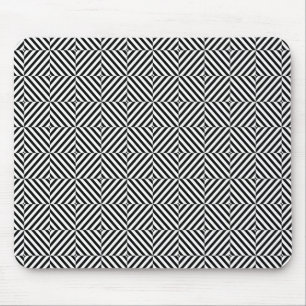 Geometrische Illusions-Streifen Mousepad