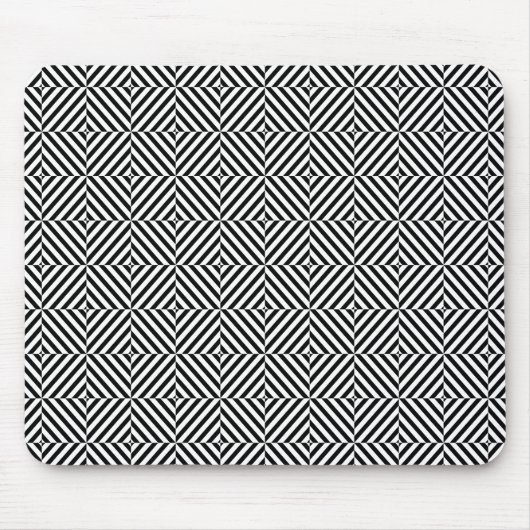 Geometrische Illusionsstreifen Mousepad (Vorne)
