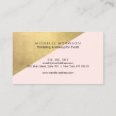 Geometrische Imitate - Farbblock Gold Fohlen und R Visitenkarte (Rückseite)