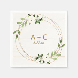 Geometrische Imitate für Hochzeiten Brautparty Grü Serviette