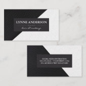 Geometrische Imitate Lederfarbblöcke Visitenkarte (Vorne/Hinten)