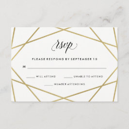 Geometrische Imitate - RSVP für Hochzeiten von Sch