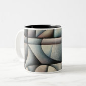 Geometrische Kaffeemaschine-Tasse Zweifarbige Tasse (Vorderseite Links)