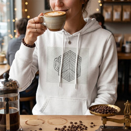 Geometrische Kaffeetasse Isometrische Gitterkunst  Hoodie