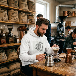 Geometrische Kaffeetasse Isometrische Gitterkunst  Hoodie