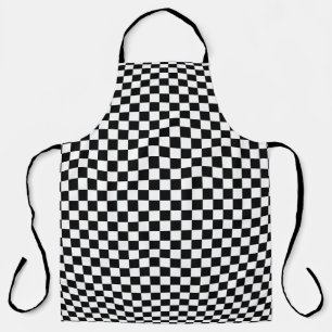 Geometrische karierte Illusion: Vintage Kunst. Schürze