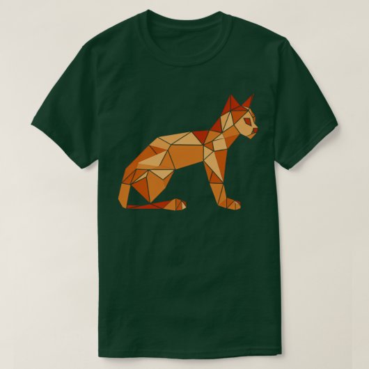 Geometrische Katze T-Shirt (Design vorne)