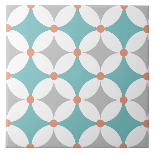 Geometrische Keramik des modernen Mitteljahrs Fliese (Vorderseite)