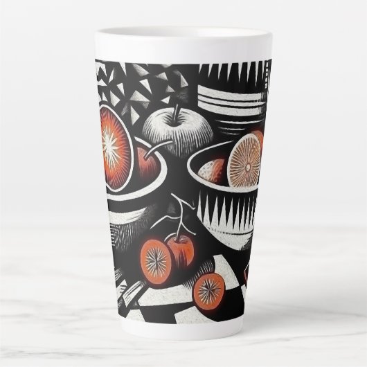 Geometrische Keramik Milchtasse (Vorderseite)