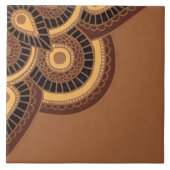 Geometrische Keramik mit Terrakotta-Optik Fliese (Vorderseite)