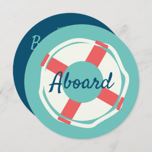 Geometrische Kinderdusche für den Rett des Ring Na Einladung