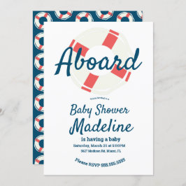 Geometrische Kinderdusche für den Rett des Ring Na Einladung