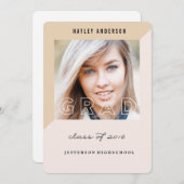 GEOMETRISCHE KLASSE VON 2016 ABSCHLUSS Einladung (Vorne/Hinten)