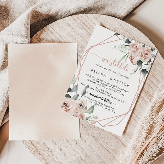 Geometrische klassische Rose, die wir immer noch ü Einladung