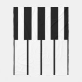 Geometrische Klaviertasten Fleecedecke (Vorderseite)